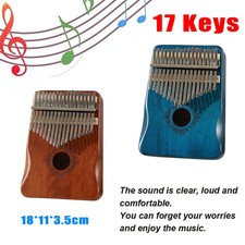 17 Keys Kalimba Thumb Piano Wood Body Musical Instruments For Kids Xmas Gift