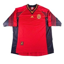 Vintage Adidas Spain 1998 Home Soccer Jersey (L)