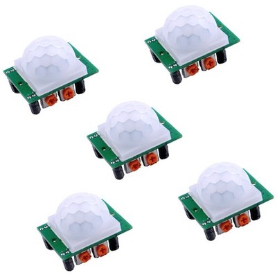 DIYmall 5 Pack HC-SR501 Pir Motion IR Sensor Body Module PIR sensor, 