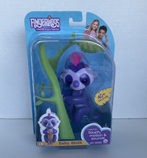 Fingerlings Interactive Purple Baby Sloth Pet...