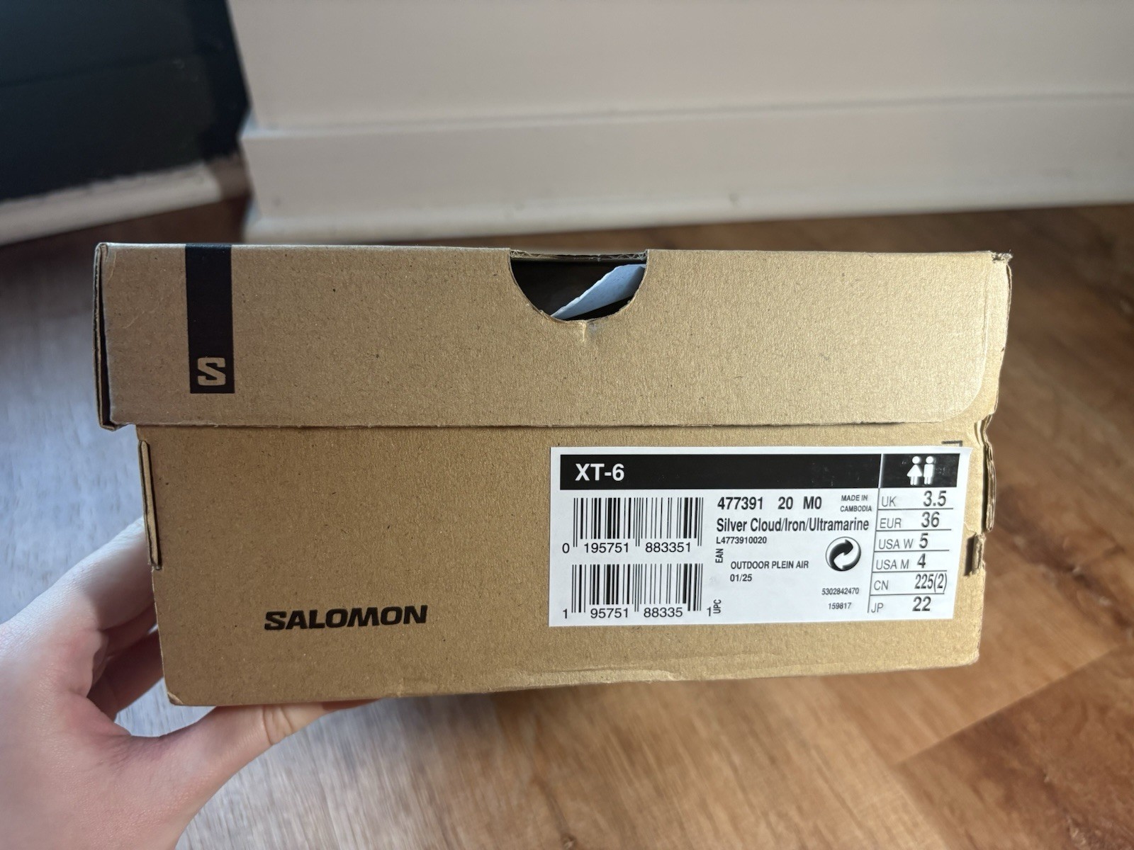 Salomon XT 6 Silver Cloud Iron Ultramarine donna 5 uomo 4 L4773910020 NUOVO DS