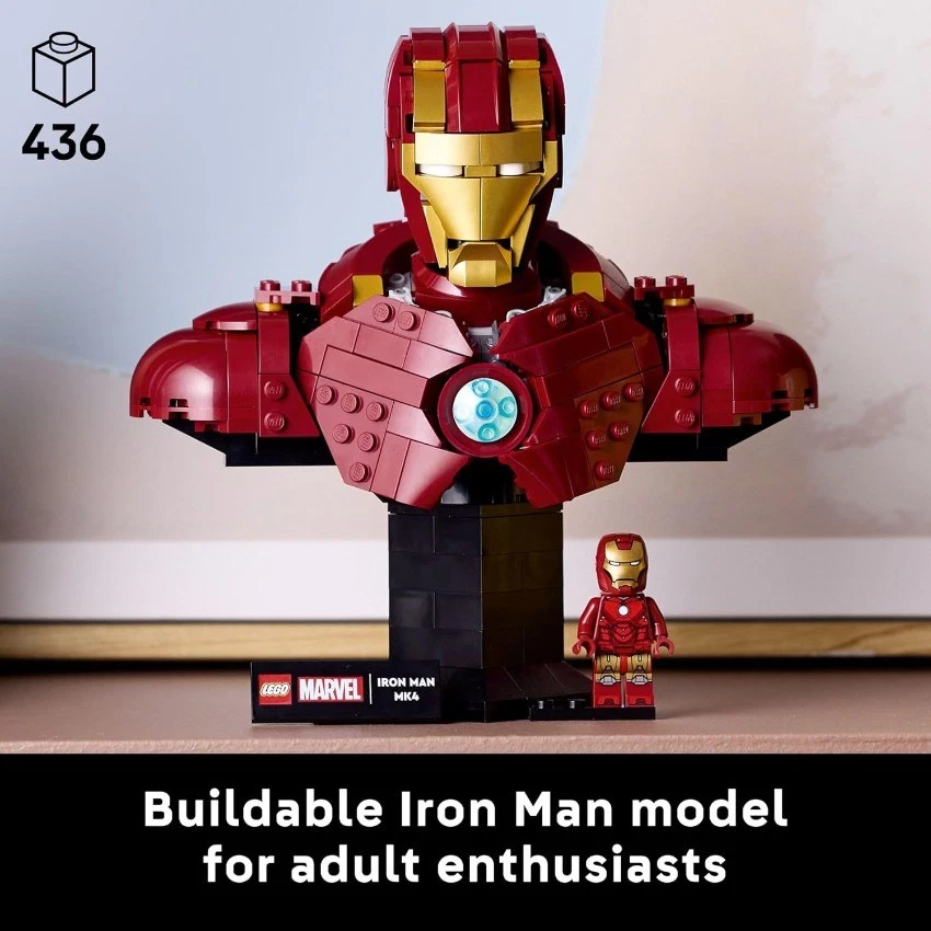 LEGO Marvel Iron Man MK4 Bust Building Kit 76327 - Image 2 of 4