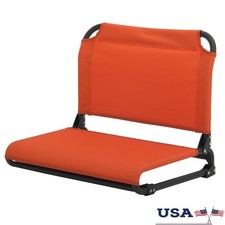 Portable Padded Stadium Seat W/ Hooks Bleachers Comfortable Seating Solution New