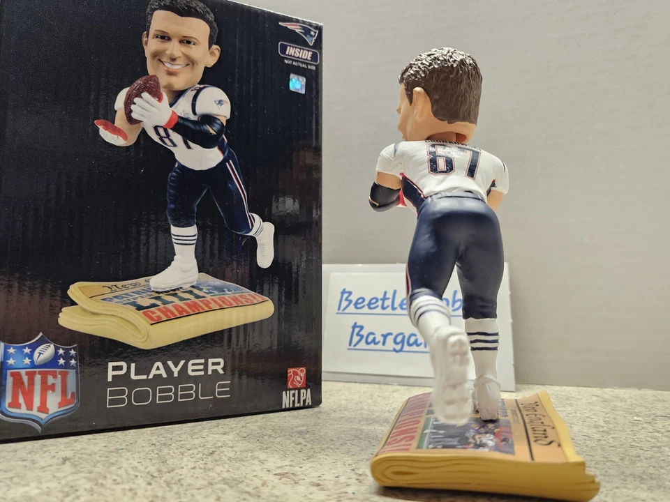 Bobblehead Rob Gronkowski New England Patriots NFL 2019 #'d FOCO NUEVO EN CAJA... Foto 4 de 4