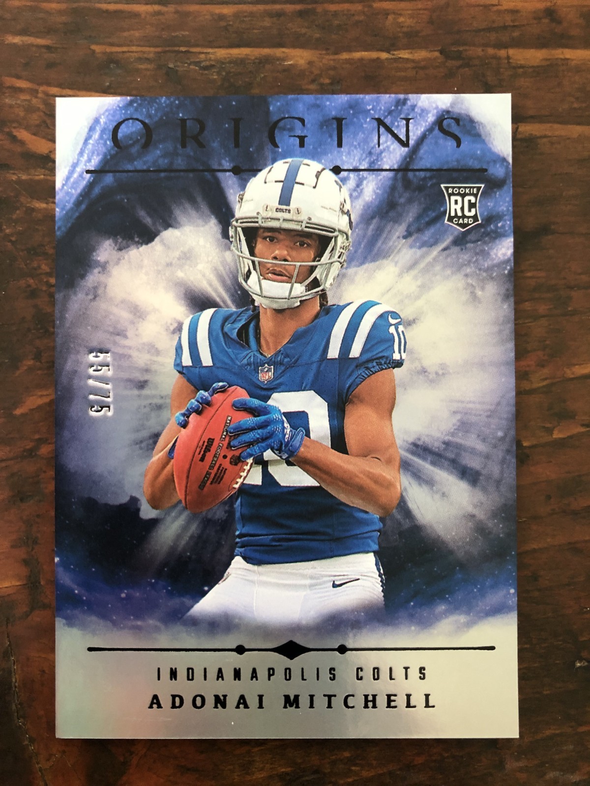 2024 Panini Origins - Rookies Holo Silver #108 Adonai Mitchell /75 (RC)