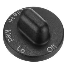 71001641 Range Control Stove Knob Locks Replacement Part, 23/64 Inch ID Black