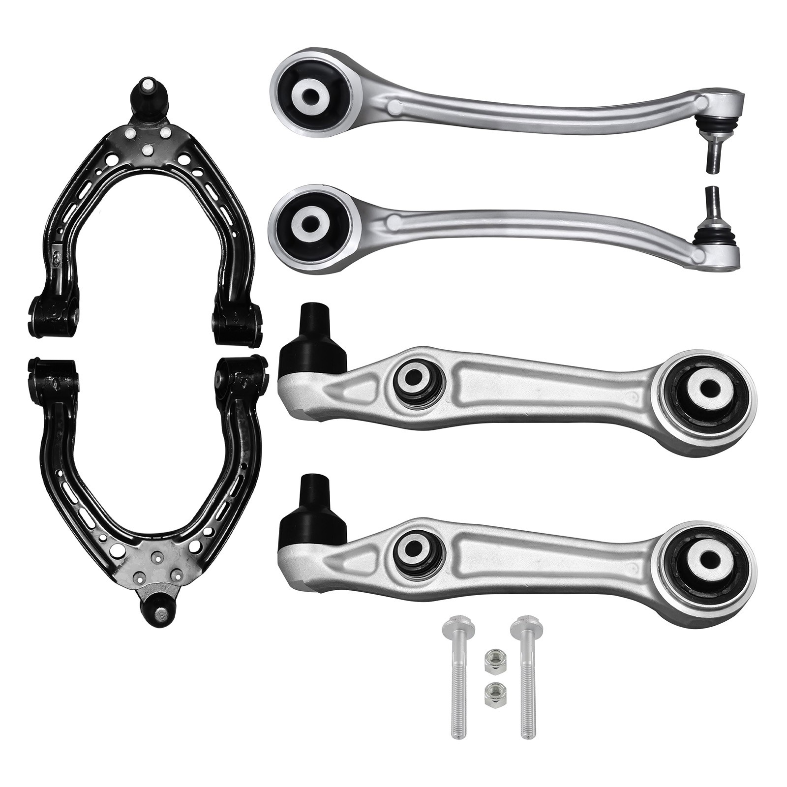 6pcs Front Lower & Upper Control Arm with Ball Joint for Tesla Model S 2012-2021
