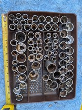 Lot Of 70 12 Dr Sockets Sae Some Metric Craftsman Thorsen Wright More