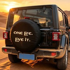 Yoctm Thickening Leather Spare Tire Wheel Cover For Jeep Wrangler Jk Jl Jt Tj...