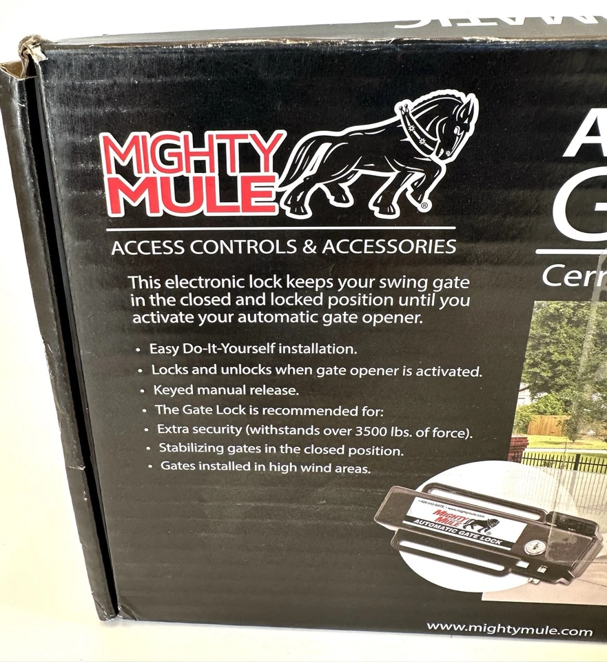 Mighty Mule Automatic Gate Lock For Automatic Gate Openers Model FM143 - Image 2 of 4