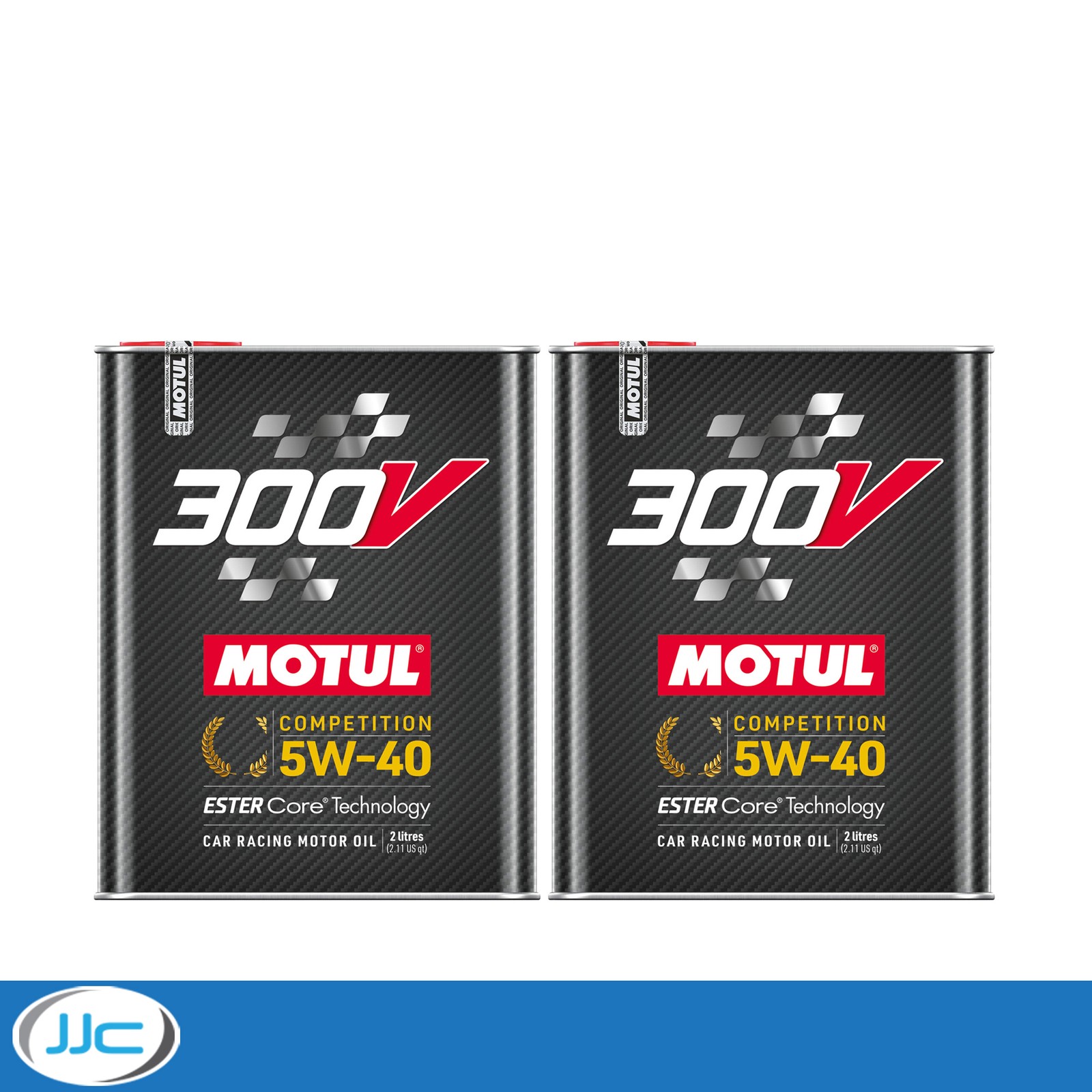 2 x 2 Litre - Motul 300V Competition Fully Synthetic Motorsport 5W40 Engine Oil