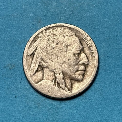 (1) Beautiful Antique 1918-S Buffalo/Indian Head Nickel AG-ALMOST GOOD NICE FILL