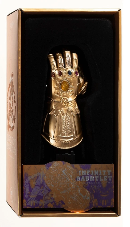 НОВЫЙ!! Hot Toys ACS007 Avengers: Endgame масштаб 1/4 светодиодная перчатка Thanos Infinity - Изображение 3 из 4