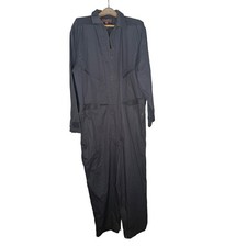 Duluth Trading Co Mens XLx30 Gray Cotton Long Sleeve Work Coveralls Jumpsuit