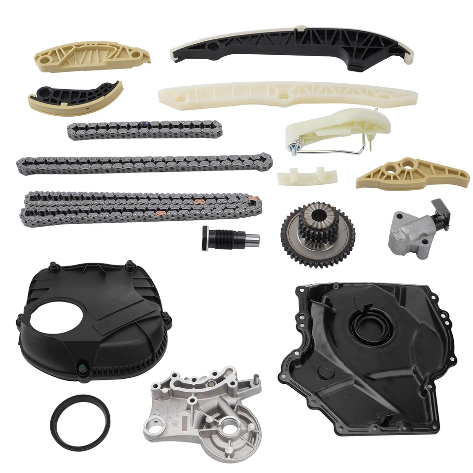 Cadena de distribución del motor + kit de cubierta para Audi A3 A4 A5 A6 Q5 TT 2008-2015 VW GTI 2.0T Foto 3 de 4
