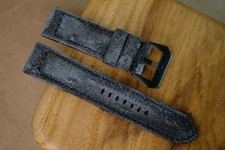 Distressed black Canvas PAM Officine Panerai strap size 24/24 or any size 
