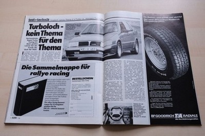 Rallye Racing 07/1986 Lancia Thema 6 V von Hörmann mit 150PS bbesser als...?