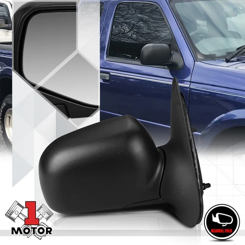 [Right] Passenger Side Manual Foldable Replacement Mirror for 96-03 Ranger/B2500