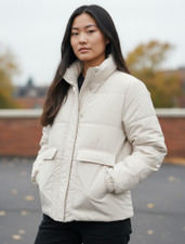 Fabletics All Weather Jacket in Soft Shine bone For Women's L