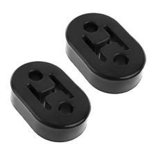 Car Exhaust Rubber Hanger, 2 Holes Adjustable Muffler Hangers Shock 2 PCS