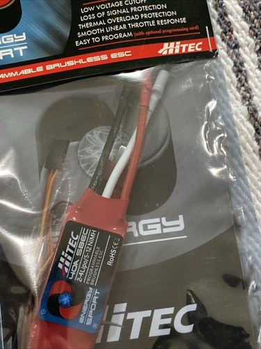 HiTec 40A 2-4 Lipo 5-12 NiMH Programmable Brushless Air ESC - Picture 5 of 5