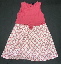 Girl's Gap Dark Pink Printed Dress Size 5 EUC