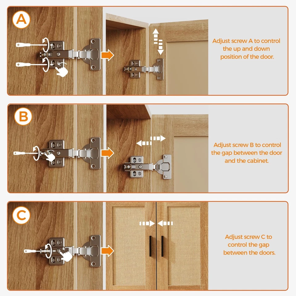 Zapatero de almacenamiento para entrada, zapatero de ratán natural, madera... Foto 3 de 4