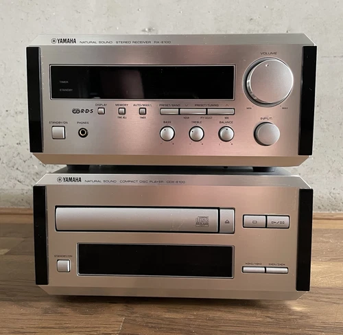 YAMAHA Ministereoanlage Receiver RX E-100,  CD Player CDX E-100, Fernbedienung