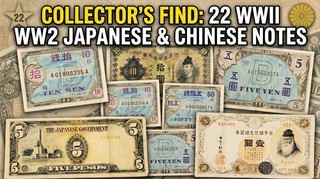 ​WWII Military Currency Lot 22 pcs Allied Occupied Japan B Yen China 10 Yuan