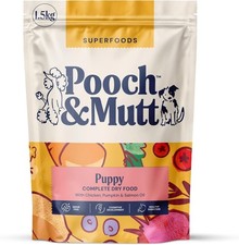 Pooch & Mutt - Puppy Dry Dog Food - Grain Free Chicken & Superfood Blend - 1.5kg 5.99 per kilo