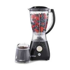 GEEPAS 2 in 1 Food Jug Blender & Smoothie Maker 1.5L Jar 550W Black Ice Crusher