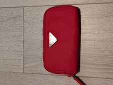 PRADA Women Accessories Nylon Key Case Red VHTF Designer Collection Popular Prod