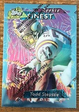 Todd Steussie Minnesota Vikings 1995 Topps Finest Rookie Card RC #129. rookie card picture