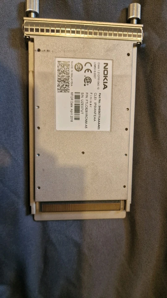Nokia (Alcatel-Lucent) 3HE06771AA compatible 100G CFP SR10 Module - Image 2 of 3