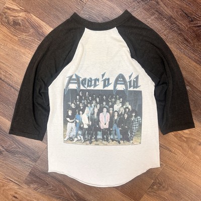 RARE VTG 1986 Hear N Aid Stars TShirt METAL Maiden Motley Crue