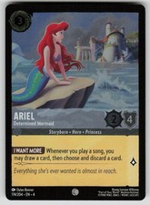 Ariel - Determined Mermaid Cold Foil Common Ursula's Return 174/204 Lorcana NM