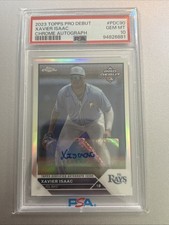 2023 Topps Pro Debut Chrome Xavier Isaac Refractor Autographs /99, PSA 10