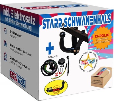 AHK AUTOHAK für Mitsubishi Lancer Limousine 07-18 starr + 13-pol ES ABE