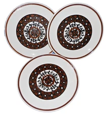 3 OVATURE ROYAL CHINA DINNER PLATES 10 3/8" IRONSTONE EUC USA