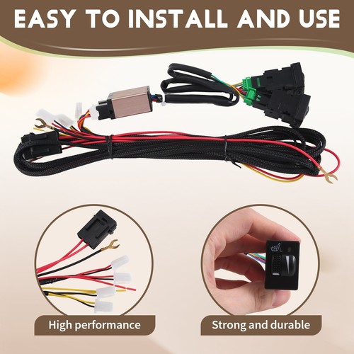 4PCS Car Heater 12V Heated Heating Pads with 2 Dial 5 Level for 3226 - Picture 6 of 7