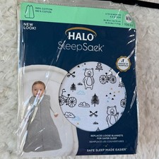 HALO SleepSack Wearable Blanket Medium 6-12 Months 10-24 lbs Bear Trees NEW