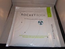 Rocketbook Smart Reusable Notebook Dot Grid Letter Black Spiral Notebook New