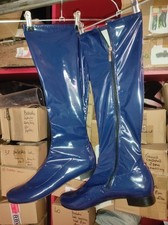 Handmade elastisch lack Stiefel  vielen Farben flach Unisex 42 43 44 45 46 47 48