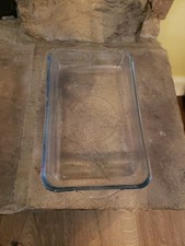 Vintage Anchor Hocking Fire-King Philbe Sapphire Blue Rectangular - 6.5”x10.5”