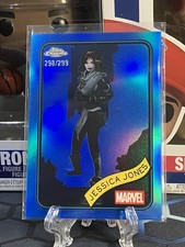 2025 Topps Chrome Marvel Blue Refractor 298/299 Jessica Jones #69