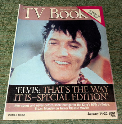 Detroit Free Press TV Book Elvis Thats the Way it is 2001 USA Michigan