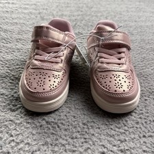 Cat Jack Shoes Girls Size 9 Pink Jaid Floral Eyelet Sneakers Hook Loop New
