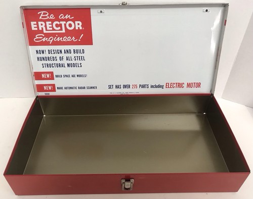 Gilbert Erector Set #10181 Vintage 1960s Helicopter Set with Inserts *Read* - Picture 2 of 13