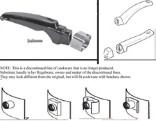 Regalware Rainbow Odyssey Long Handle for Saucepan/ Skillet w/ Screw & Guard