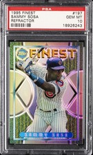 1995 FINEST REFRACTOR #197 SAMMY SOSA PSA 10